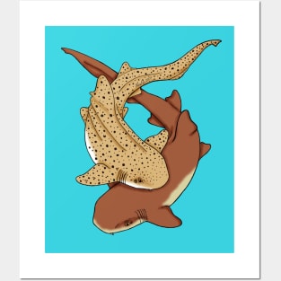 Carpet Shark Pair Posters and Art